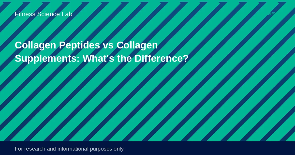Side-by-side comparison of collagen peptide powder and whole collagen supplement capsules on a clean white surface